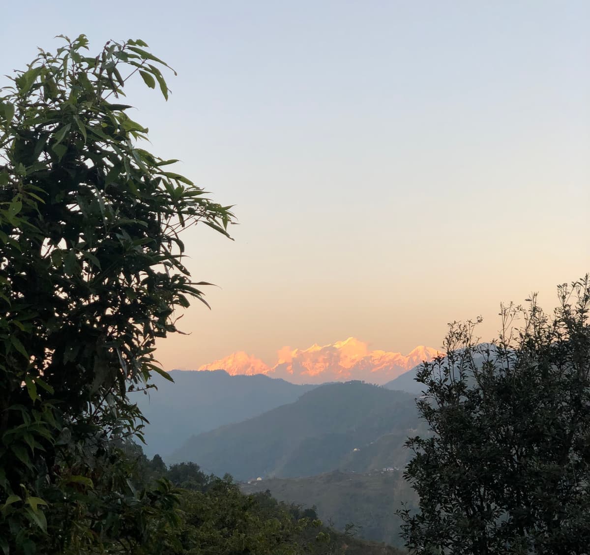 Mountain View from Hill of Chitwan